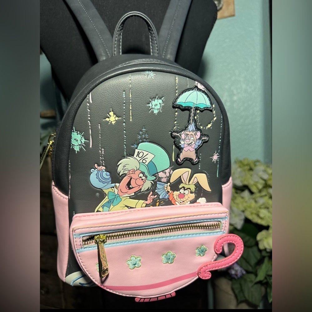 Disney Loungefly Mad Hatter A Very Merry Unbirthday Backpack